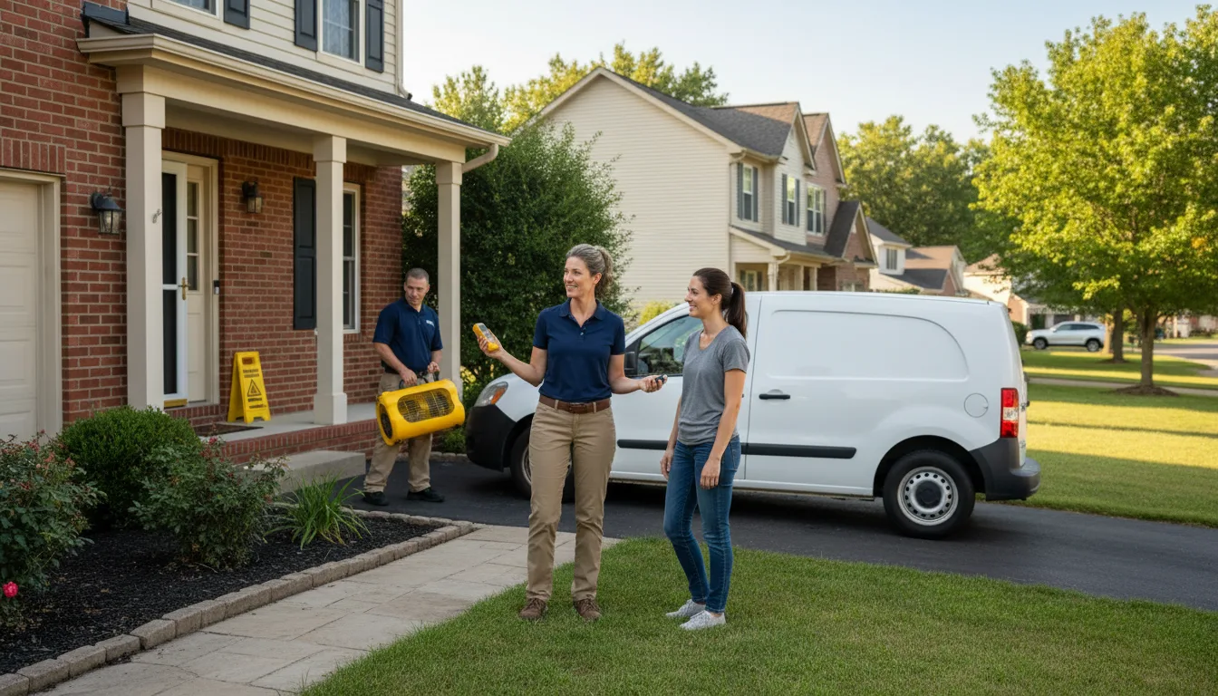 Residential water damage restoration in Idledale, CO